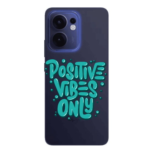 Oppo Reno 13 F Positive Vibes Only Transparent Silicone TPU Θήκη