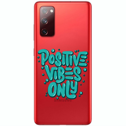 Samsung S20 FE Positive Vibes Only Transparent Silicone TPU Θήκη