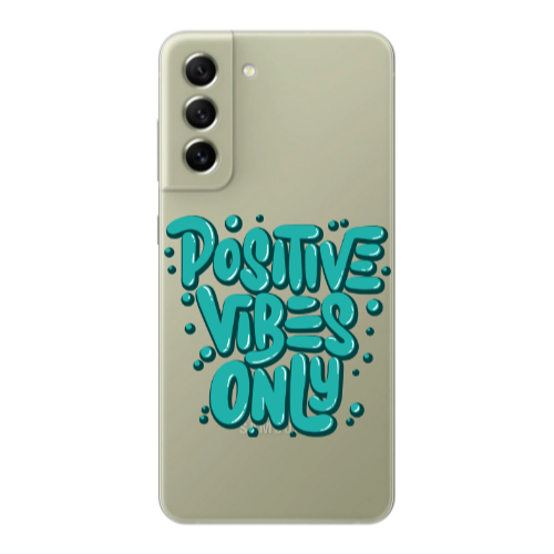 Samsung S22 Positive Vibes Only Transparent Silicone TPU Θήκη