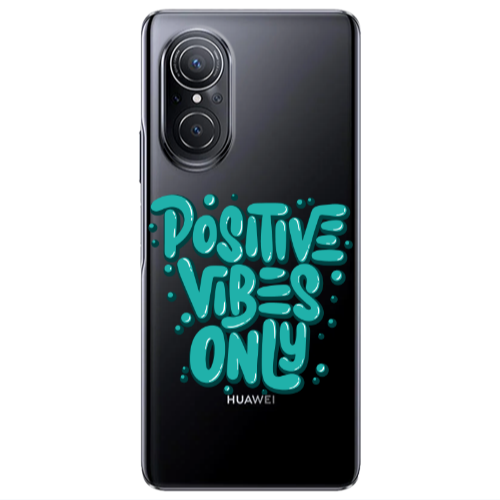Huawei Nova 9 SE Positive Vibes Only Transparent Silicone TPU Θήκη