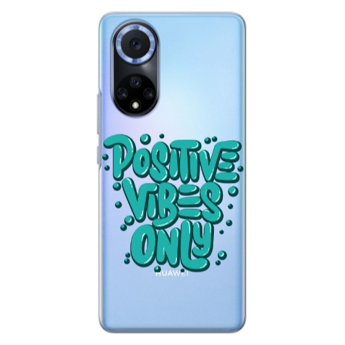 Huawei Nova 9 Positive Vibes Only Transparent Silicone TPU Θήκη