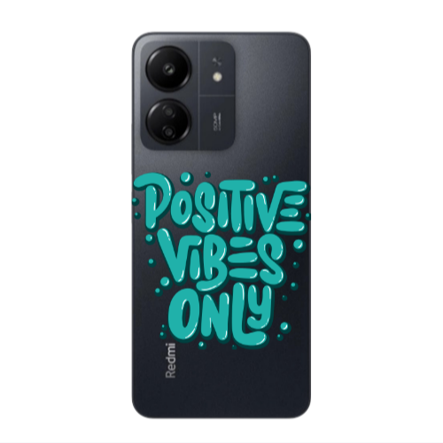 Xiaomi Redmi 13C Positive Vibes Only Transparent Silicone TPU Θήκη