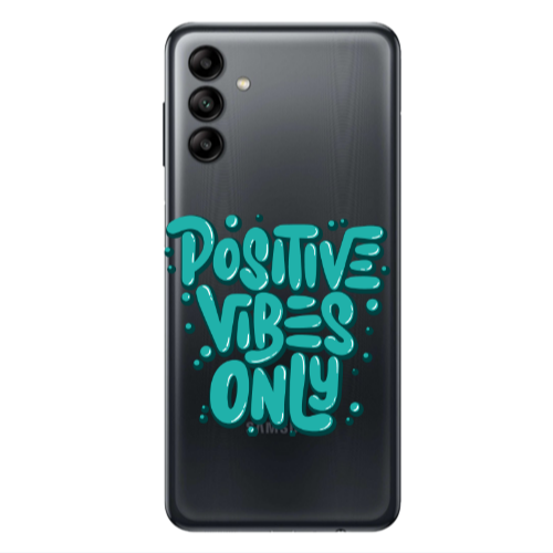 Samsung A13 5G Positive Vibes Only Transparent Silicone TPU Θήκη