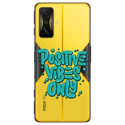 Xiaomi Poco F4 Gt Positive Vibes Only Transparent Silicone TPU Θήκη