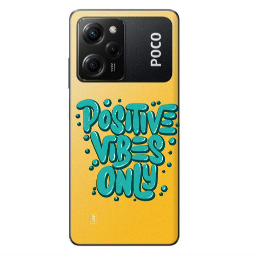 Xiaomi Poco X5 Pro Positive Vibes Only Transparent Silicone TPU Θήκη