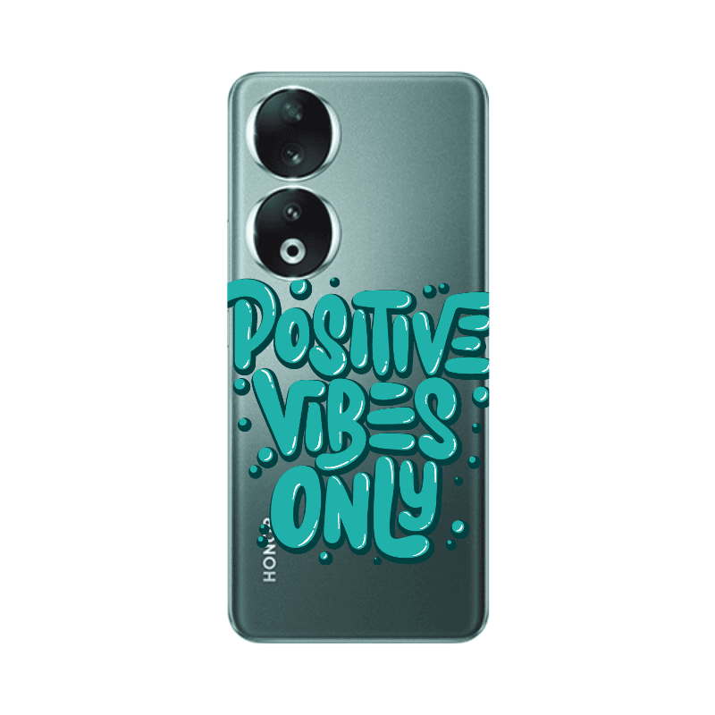 Honor 90 5G Positive Vibes Only Transparent Silicone TPU Θήκη