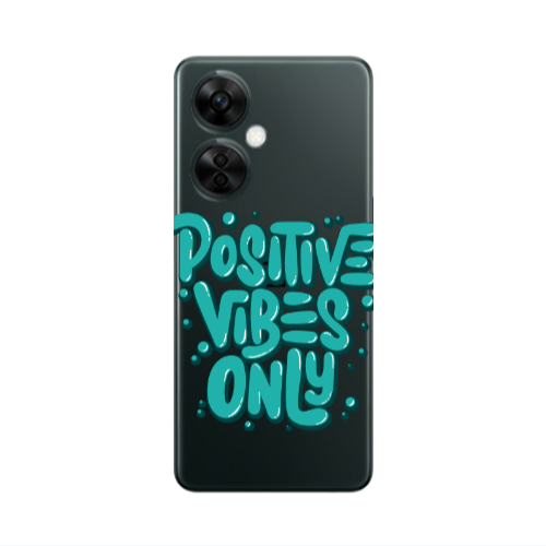 Oneplus Nord CE 3 Lite 5G Positive Vibes Only Transparent Silicone TPU Θήκη