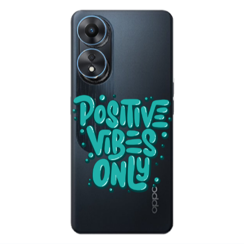 Oppo A 98 Positive Vibes Only Transparent Silicone TPU Θήκη