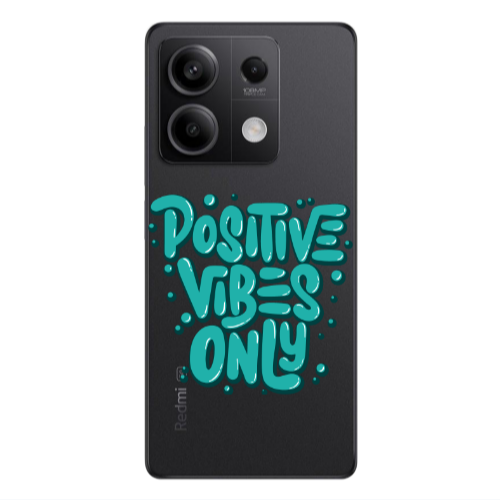 Xiaomi Redmi Note 13 5G Positive Vibes Only Transparent Silicone TPU Θήκη