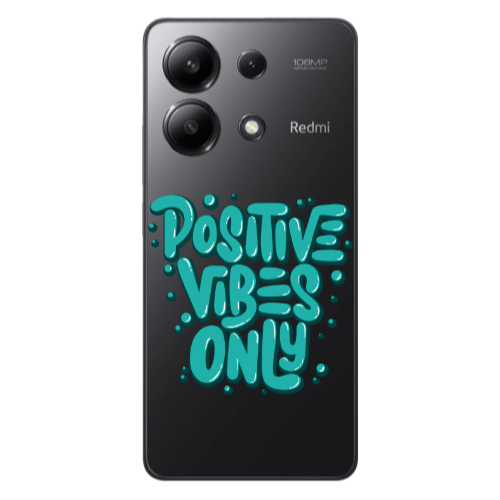 Xiaomi Redmi Note 13 4G Positive Vibes Only Transparent Silicone TPU Θήκη