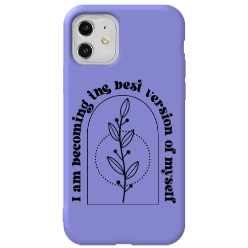 Apple iPhone 11  I am Becoming Purple Colored Silicone TPU Θήκη