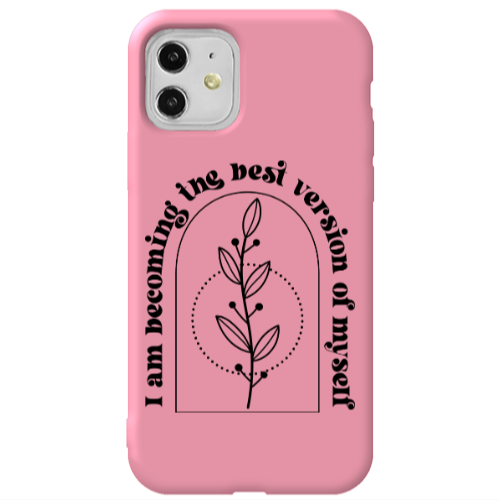 Apple iPhone 11  I am Becoming Pink Colored Silicone TPU Θήκη