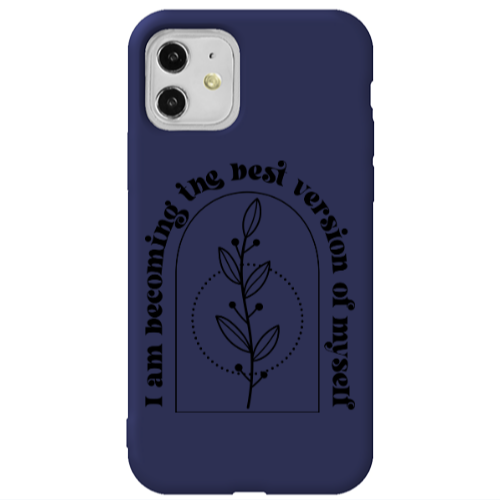 Apple iPhone 11  I am Becoming Dark blue Colored Silicone TPU Θήκη