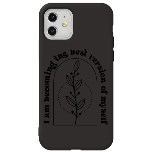 Apple iPhone 11  I am Becoming Black Colored Silicone TPU Θήκη