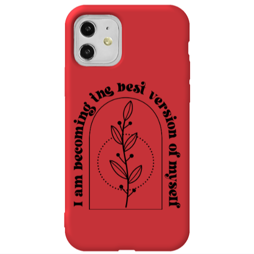 Apple iPhone 11  I am Becoming Red Colored Silicone TPU Θήκη
