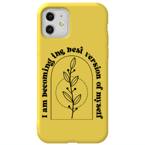 Apple iPhone 11  I am Becoming Yellow Colored Silicone TPU Θήκη