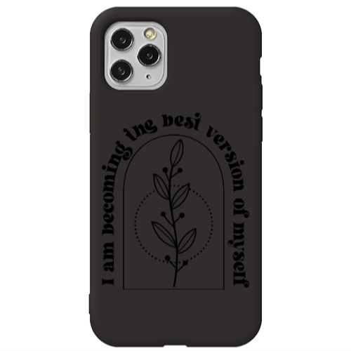 Apple iPhone 11 Pro I am Becoming Black Colored Silicone TPU Θήκη
