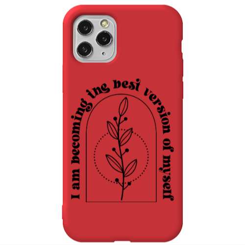 Apple iPhone 11 Pro I am Becoming Red Colored Silicone TPU Θήκη
