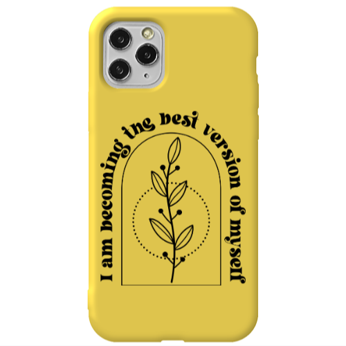 Apple iPhone 11 Pro I am Becoming Yellow Colored Silicone TPU Θήκη