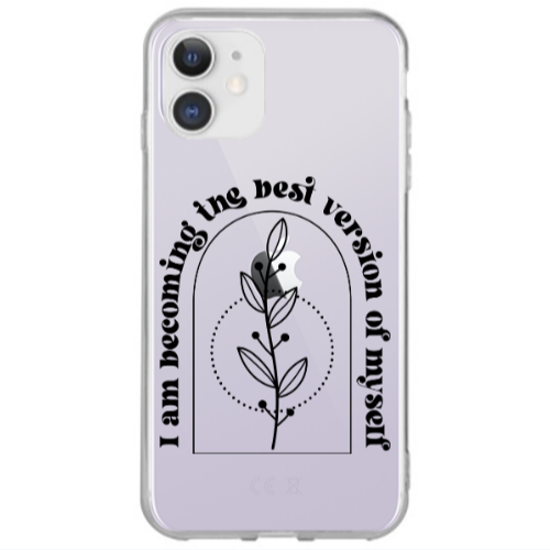Apple iPhone 12 I am Becoming Transparent Silicone TPU Θήκη