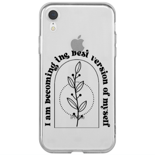 Apple iPhone Xr I am Becoming Transparent Silicone TPU Θήκη