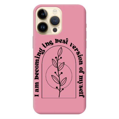 Apple iPhone 13 Pro Max I am Becoming Pink Colored Silicone TPU Θήκη