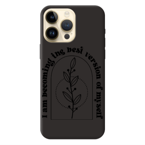 Apple iPhone 13 Pro Max I am Becoming Black Colored Silicone TPU Θήκη