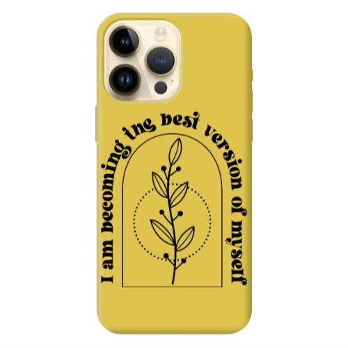Apple iPhone 13 Pro Max I am Becoming Yellow Colored Silicone TPU Θήκη