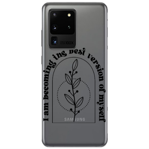 Samsung S20 Ultra I am Becoming Transparent Silicone TPU Θήκη