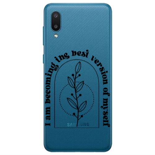 Samsung A02 I am Becoming Transparent Silicone TPU Θήκη