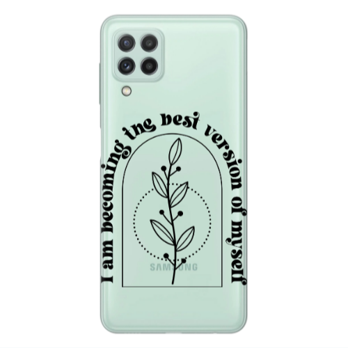 Samsung A22 4G I am Becoming Transparent Silicone TPU Θήκη