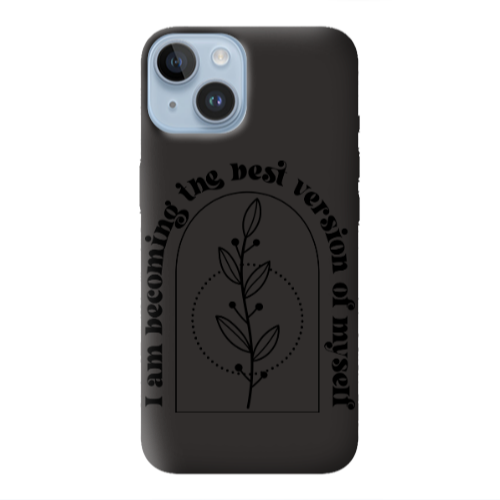 Apple iPhone 14  I am Becoming Black Colored Silicone TPU Θήκη