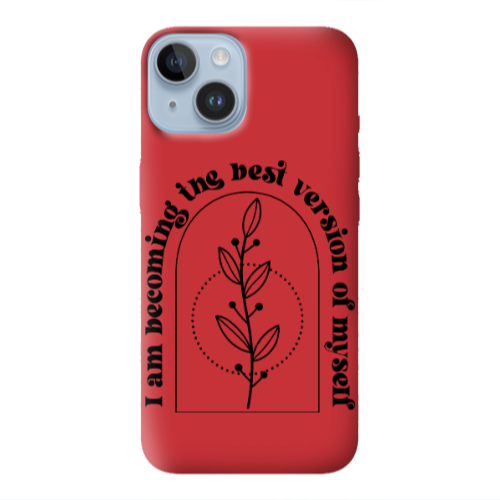 Apple iPhone 14 Plus I am Becoming Red Colored Silicone TPU Θήκη