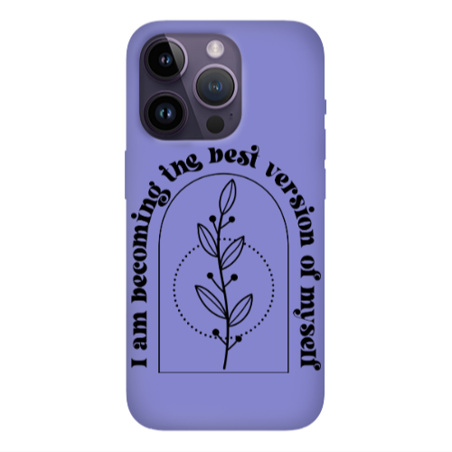 Apple iPhone 14 Pro  I am Becoming Purple Colored Silicone TPU Θήκη