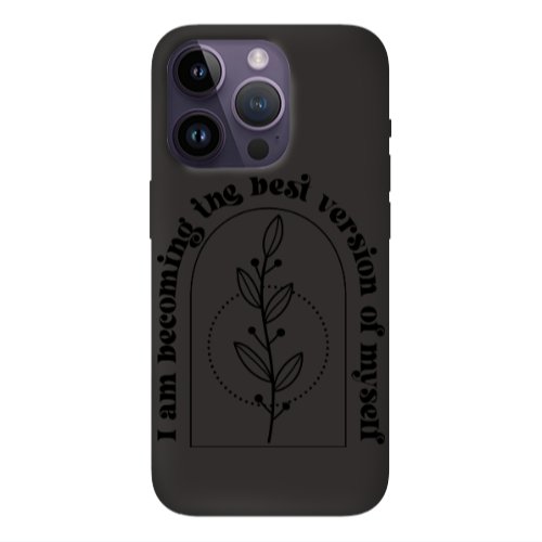 Apple iPhone 14 Pro  I am Becoming Black Colored Silicone TPU Θήκη