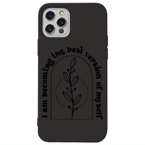 Apple iPhone 13 Pro I am Becoming Black Colored Silicone TPU Θήκη