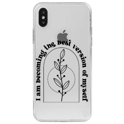 Apple iPhone Xs I am Becoming Transparent Silicone TPU Θήκη
