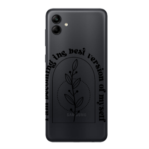 Samsung A04 I am Becoming Transparent Silicone TPU Θήκη