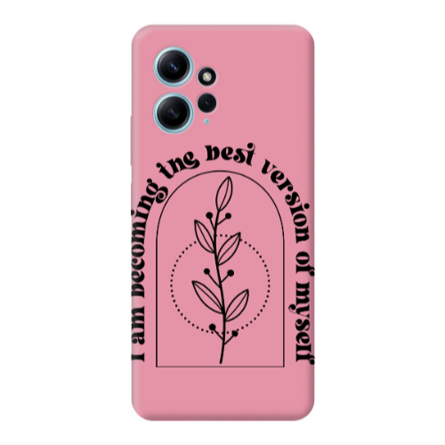 Xiaomi Redmi Note 12 4G I am Becoming Pink Colored Silicone TPU Θήκη