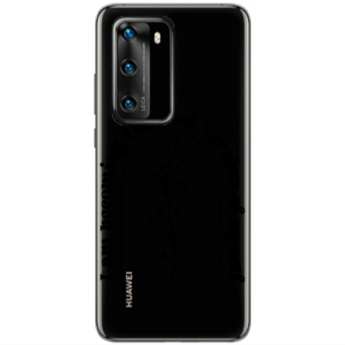 Huawei P40 I am Becoming Transparent Silicone TPU Θήκη