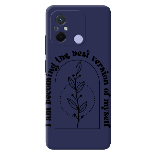Xiaomi Redmi 12C I am Becoming Dark blue Colored Silicone TPU Θήκη
