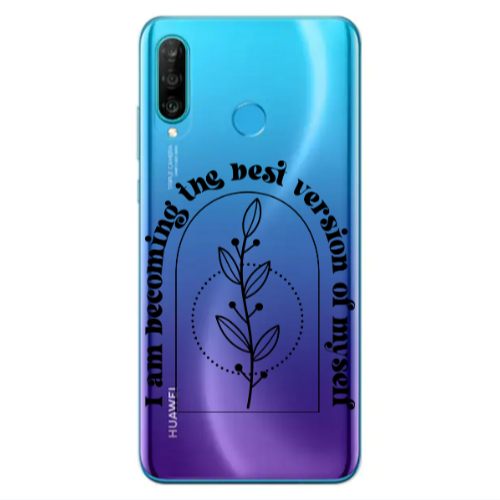 Huawei P30 Lite I am Becoming Transparent Silicone TPU Θήκη