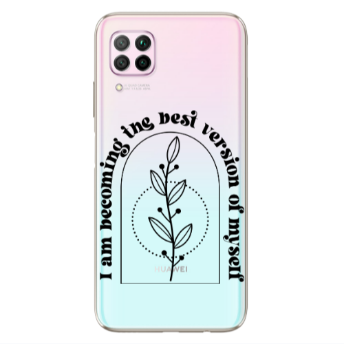 Huawei P40 Lite I am Becoming Transparent Silicone TPU Θήκη