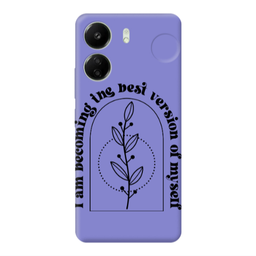 Xiaomi Redmi 13C I am Becoming Purple Colored Silicone TPU Θήκη