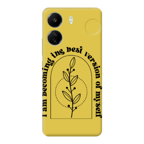 Xiaomi Redmi 13C I am Becoming Yellow Colored Silicone TPU Θήκη