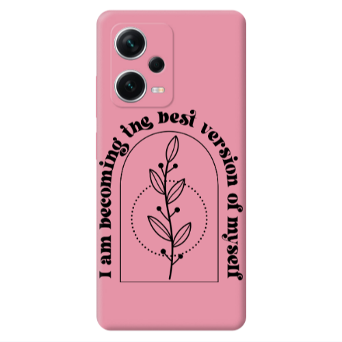 Xiaomi Poco X5 I am Becoming Pink Colored Silicone TPU Θήκη