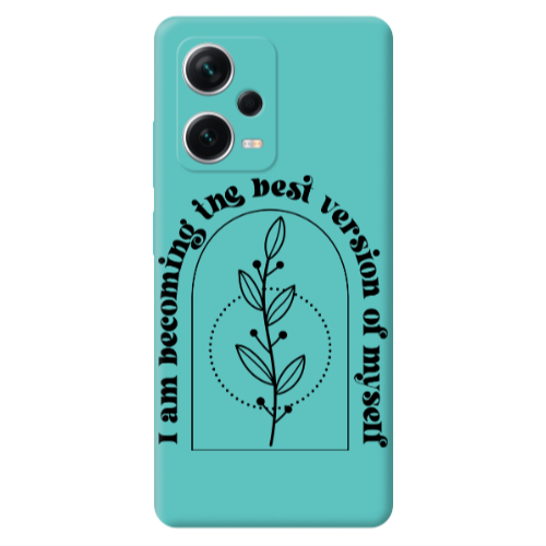 Xiaomi Poco X5 I am Becoming Turquoise Colored Silicone TPU Θήκη