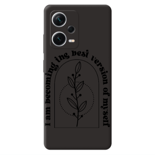 Xiaomi Poco X5 I am Becoming Black Colored Silicone TPU Θήκη