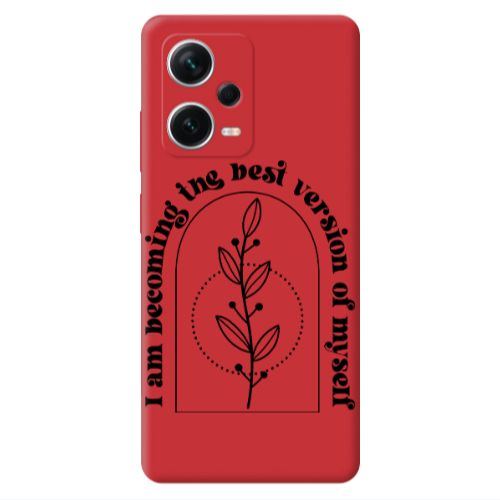 Xiaomi Poco X5 I am Becoming Red Colored Silicone TPU Θήκη