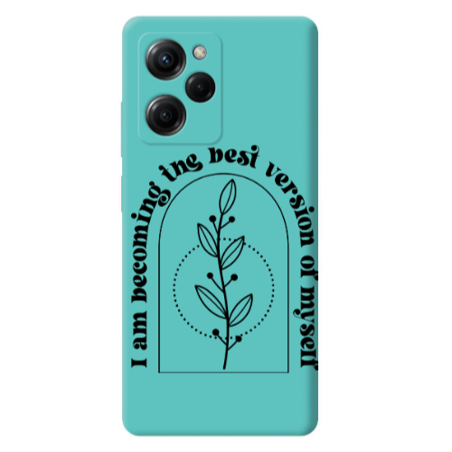 Xiaomi Poco X5 Pro I am Becoming Turquoise Colored Silicone TPU Θήκη